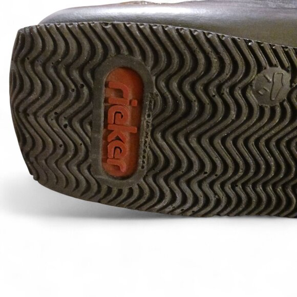 RIEKER Women’s Black Leather Flats “Celia” EU 40  US 9.5–10  Anti-Stress Comfort - Picture 14 of 15